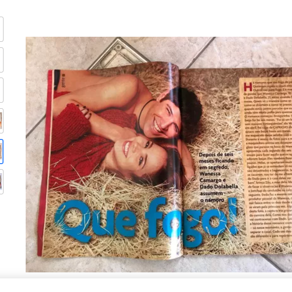 Dado Dolabella e Wanessa foram namorados em 2002 e entre ida e vinda terminaram em 2004