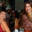 Carnaval, pode chegar! Paolla Oliveira e Mariana Goldfarb fazem 2º ensaio em 48h e usam transparência e brilho