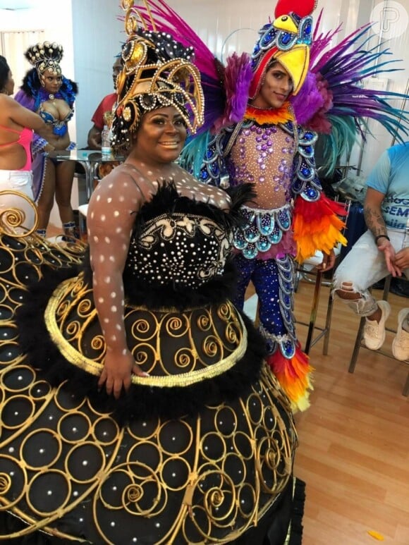 Em 2019, Jojo Todynho desfilou como galinha d'angola na Beija-Flor