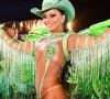 Viviane Araújo arrasa no desfile da Mancha Verde na madrugada deste sábado, 10, pelo carnaval de SP