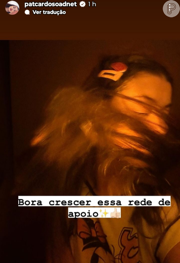 Patrícia Cardoso pediu para crescer rede de apoio após anúncio de separação de Marcelo Adnet