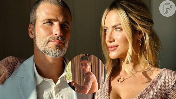 Giovanna Ewbank publica foto de Bruno Gagliasso pelado e faz brincadeira com o ator em vídeo