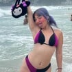 Estrela de vídeo pornô grupal com Andressa Urach, Belle Belinha destaca corpo real em fotos de biquíni aos 18 anos. Veja!