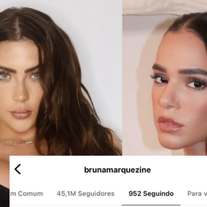 Bruna Marquezine surpreendue internautas ao deixar de seguir Jade Picon, ex de João Guilherme, no Instagram