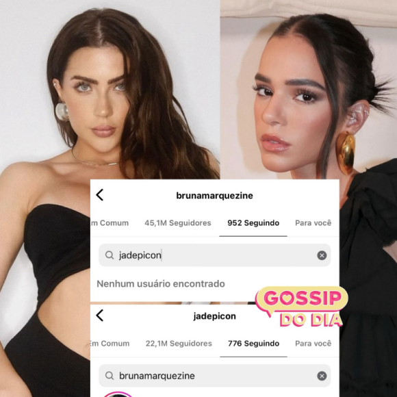 Bruna Marquezine surpreendue internautas ao deixar de seguir Jade Picon, ex de João Guilherme, no Instagram
