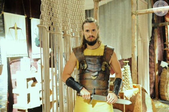 Daniel Erthal em 'A Terra Prometida' (2016) foi o guerreiro Isaque de uma das 12 tribos de Israel