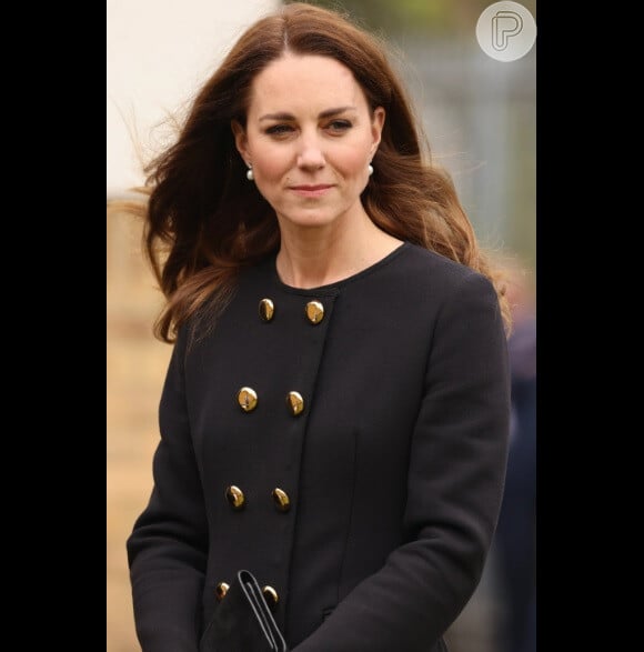 Kate Middleton foi flagrada nesta segunda-feira, 11 de março de 2024, após admitir ter manipulado foto. Imagem de arquivo mostra princesa em evento