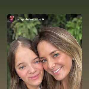 Rafaella Justus e Ticiane Pinheiro: selfie um mês após rinoplastia da adolescente