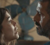 Em 'Renascer', José Inocêncio (Marcos Palmeira) ofende Mariana (Theresa Fonseca) após a moça defender João Pedro (Juan Paiva) de injustiça.