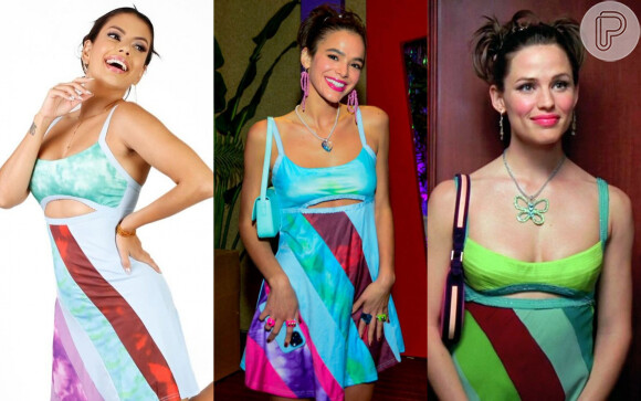 De repente... fashionista! Bruna Marquezine e ex-'BBB 24' Fernanda usaram vestido de filme icônico com Jennifer Gardner. Veja!