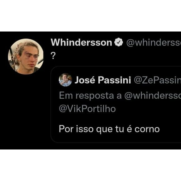Whindersson Nunes foi chamado de corno pelo jornalista e humorista esportivo José Passini após recusa ao Vasco