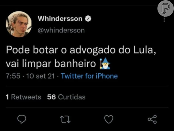 Whindersson Nunes rebateu Felipe Neto