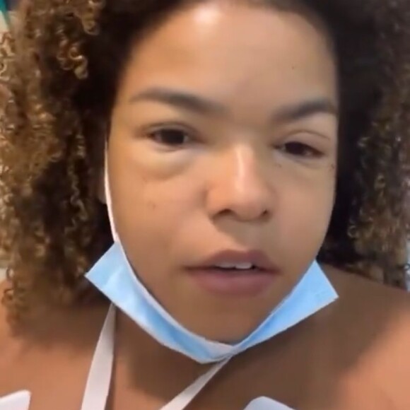 Jeniffer Nascimento foi parar no hospital após comer lagosta
