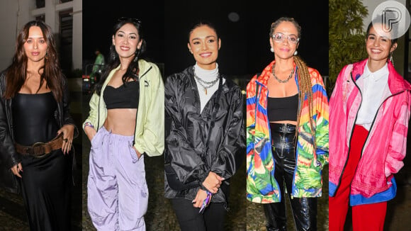 Calça cargo, jeans escuro e couro: 17 looks de famosas no 'Doce Maravilha' dão dicas para se vestir para festival em dia de frio