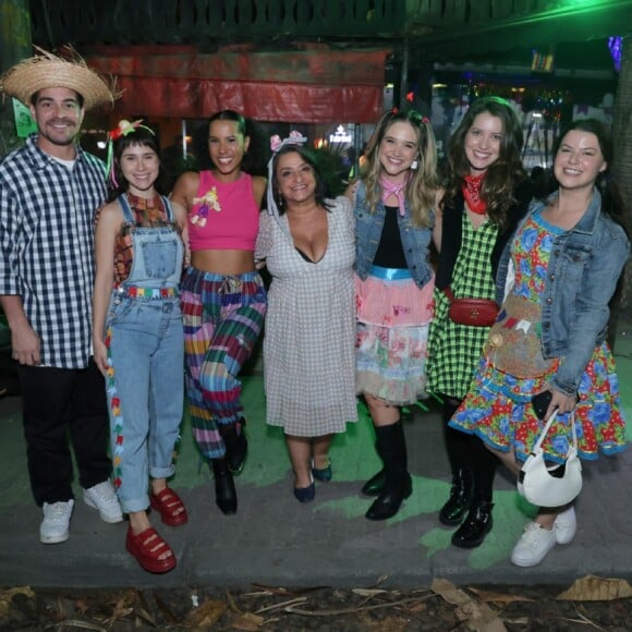 Atores da novela 'Família é Tudo' organizaram festa junina em 19 de junho de 2024