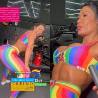 Pegou mal! Gracyanne Barbosa rebola ao fazer homenagem ao Dia Internacional do Orgulho LGBTQIA+ e é detonada: 'Minha intenção era...'