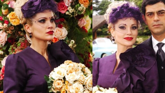 'Alma Gêmea': por que o vestido de casamento de Cristina (Flávia Alessandra) é roxo? Look 'bem fúnebre' foi decisão de Walcyr Carrasco