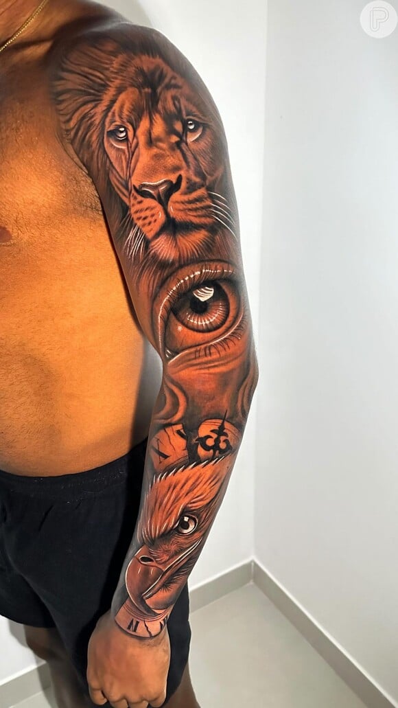 Davi Brito alegou que estava se sentindo mal por ter fechado o braço com tatuagens no começo da semana