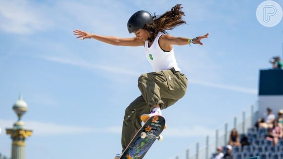 Rayssa Leal competiu na modalidade skate street nas Olimpíadas de Paris 2024