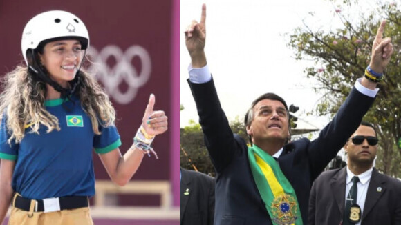 Rayssa Leal, bronze nas Olimpíadas, e CazéTV são vítimas de fake news envolvendo Bolsonaro. Entenda a polêmica!