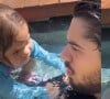 Zé Felipe pulou na piscina de roupa e tudo para salvar filha, Maria Flor, de afogamento