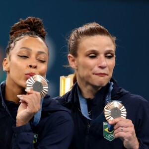 Rebeca Andrade ganhou medalha de bronze na final por equipes da Ginástica Artística