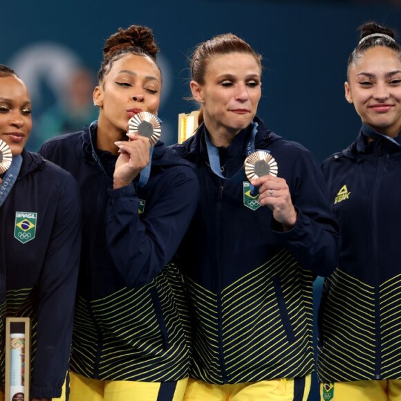 Rebeca Andrade ganhou medalha de bronze na final por equipes da Ginástica Artística