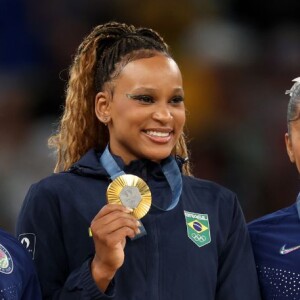 Ao todo, Rebeca Andrade e Simone Biles dividiram o pódio da Ginástica Artística quatro vezes