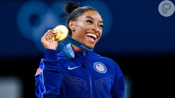 Simone Biles conquistou três medalhas de ouro nas Olimpíadas de Paris 2024