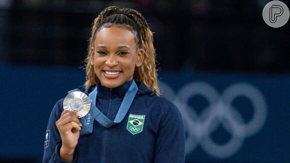 Rebeca Andrade conquistou duas medalhas de prata nas Olimpíadas de Paris 2024