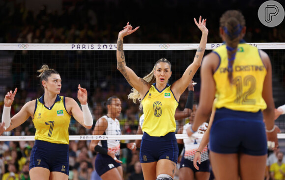 As mulheres do vôlei de quadra garantiram a vaga na semifinal e estão muito próximas de uma medalha nas Olimpíadas de Paris 2024