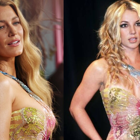 Blake Lively vestiu mesmo look de Britney Spears da Versace em première de filme novo