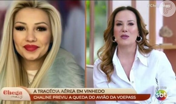 Felipeh Campos se revoltou com Regina Volpato por entrevistar vidente Chaline Grazik, que alegou prever a morte de um 'grande comunicador': 'Isso se chama desespero gente'