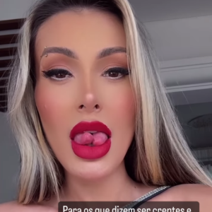 Andressa Urach, depois de ser muito detonada por evangélicos, mandou a real em um novo post