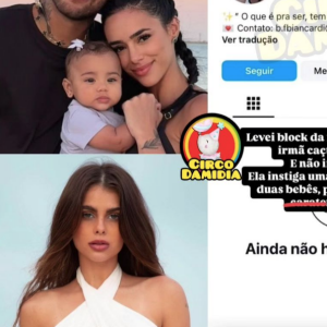 Bruna Biancardi foi detonada pelo perfil, que a acusou de promover rivalidade entre as filhas de Neymar