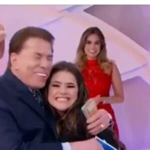 Silvio Santos recebeu Maisa Silva várias vezes no seu tradicional programa de domingo: 'Deu asas para o meu sonho, que era apresentar um programa de TV'