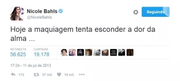 Nicole Bahls em mais um tweet que representa os usuários do X agora