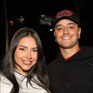 Tainá Costa e Loud Victor, o Coringa, prestigiam after de Anitta após show do intervalo no jogo na NFL, em São Paulo, na madrugada deste sábado, 7 de setembro de 2024