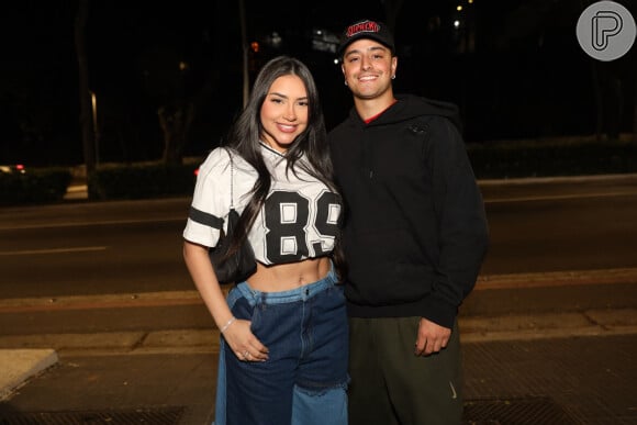 Tainá Costa e Loud Victor, o Coringa, prestigiam after de Anitta após show do intervalo no jogo na NFL, em São Paulo, na madrugada deste sábado, 7 de setembro de 2024