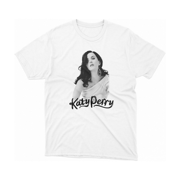 CAMISETA PERSONALIZADA KATY PERRY BRANCA, Blank Art Studio