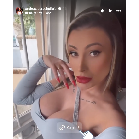 Letra da música colocada por Andressa Urach fala sobre o fim de um relacionamento e tem a icônica frase: "Baby, baba olha o que perdeu"