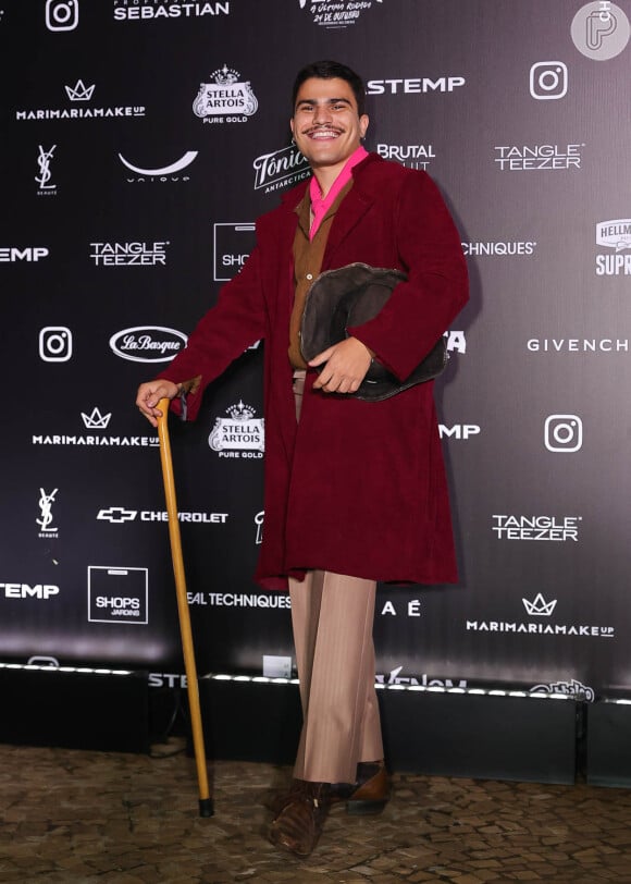 Stenio Girardelli, o Lactea, no Baile de Halloween da Sephora no Hotel Unique, em São Paulo, no dia 11 de outubro de 2024