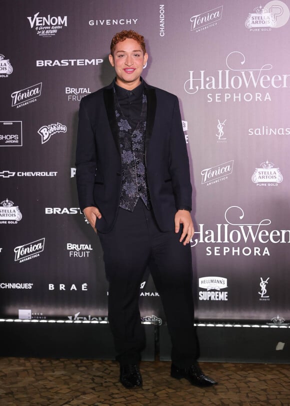 Influenciador Yarley no Baile de Halloween da Sephora no Hotel Unique, em São Paulo, no dia 11 de outubro de 2024