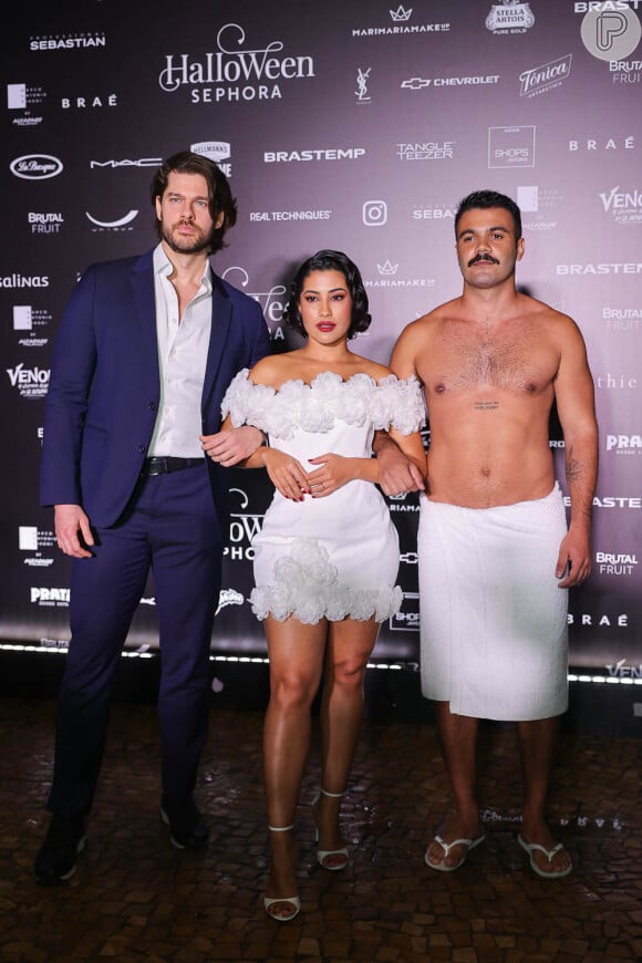 Thaynara OG se inspirou no clássico de Jorge Amado, 'Dona Flor e Seus Dois Maridos' no Baile de Halloween da Sephora no Hotel Unique, em São Paulo, no dia 11 de outubro de 2024