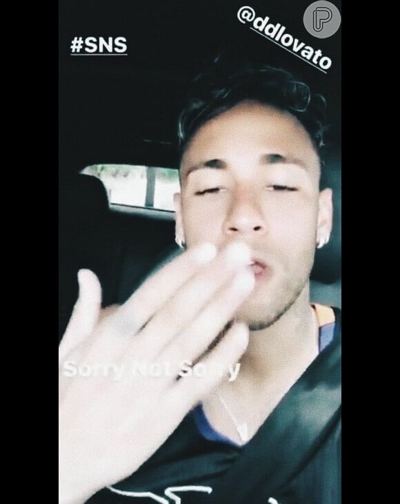 Neymar postou vídeo escutando música de Demi Lovato