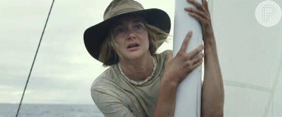 No longa, a protagonista de Shailene Woodley, fica 41 dias presa no oceano e perde muito peso