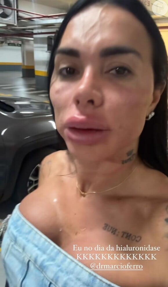 Kamila Simioni também falou que estava 'com a boca dos sonhos'.