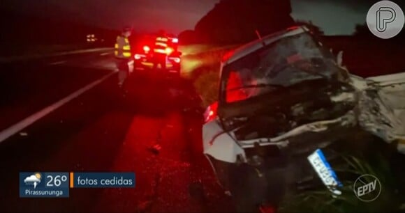 Carro do cantor Cauê Felici foi atingido por outro veículo que invadiu a pista na contramão em rodovia nas proximidades de Araraquara em 16 de novembro de 2024