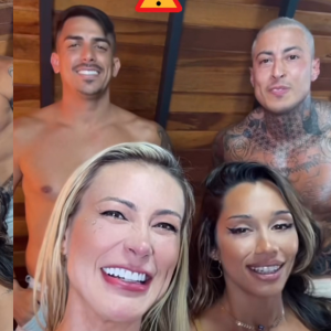 Sem a namorada e o filho, Andressa Urach grava pornô com affair e casal liberal: 'A noite vai ser longa'