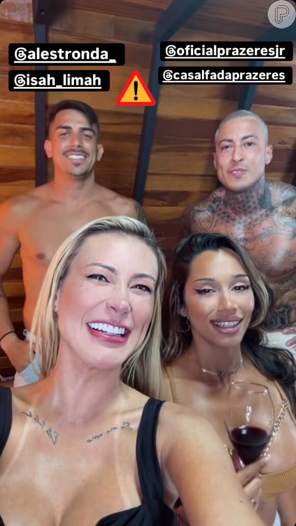 Pornô de Andressa Urach com casal Fada Prazeres e Ale Stronda: vídeo será disponibilizado na plataforma Privacy, onde a modelo fatura milhões